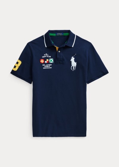 Polo Ralph Lauren Yacht Club Mesh Polo Shirt Herre Danmark (BDCVK7920)